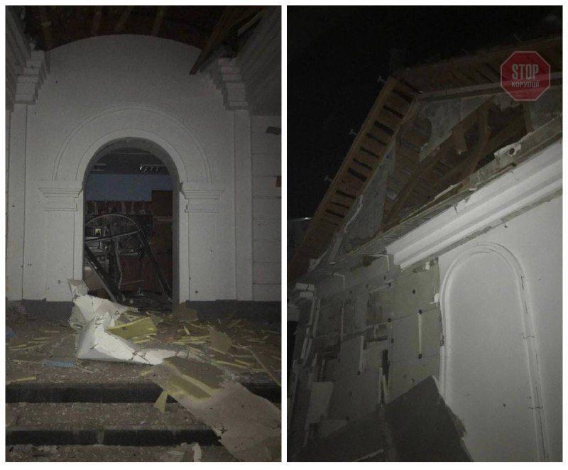 當天晚上拍攝到的爆炸後實景。（圖／翻攝自Twitter@EuromaidanPress）